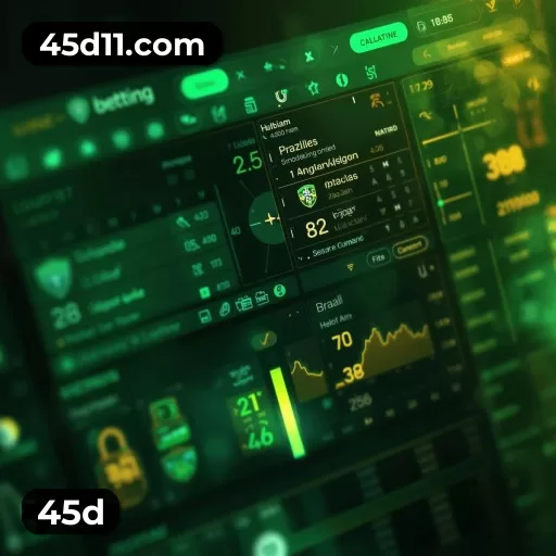 Imagem promocional da 45d mostrando a plataforma e suas vantagens