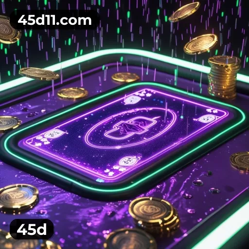 Imagem promocional da 45d divulgando a plataforma e suas promoções