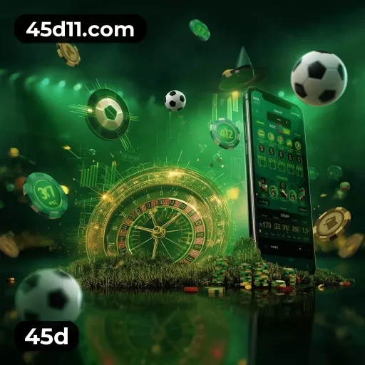 Imagem promocional da 45d mostrando benefícios e ofertas da plataforma