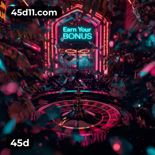 Imagem promocional da 45d mostrando a plataforma e suas vantagens